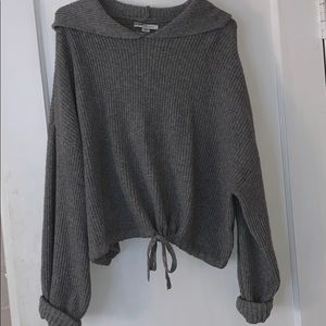 American Eagle Cropped Sweater Hoodie